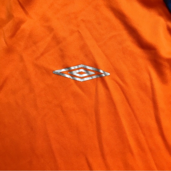 Umbro Orange Blue Ling Sleeve Goalie Soccer Top, EUC, L - Picture 3 of 11
